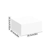 白色亚克力自助餐食品管、派对餐饮甜点蛋糕架、收藏珠宝展示架、白色立方体盒（带嵌套管），适用于派对和庆祝活动 - 白色 - 查看 13