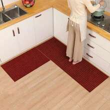 厨房条纹防油吸水地垫，家庭入口防水地毯，室内外地垫，可剪裁的户外入口防滑防尘门垫 - 多色 - 查看 3