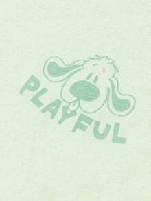 Balabala 儿童棉质背心，透气轻便的夏季汗衫 - 粉綠 - 查看 6