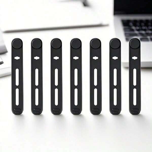 Cable Organizer, Silicone Cable Ties, Reusable Cord Straps, Multi-Purpose Elastic Cable Organizer For Bundling And Securing Earphones, Phone Chargers, Home/Office/School Supplies, Space Saving, Prevent Messy Cables Around Kitchen, Office Desk, Organize Earphones And Network Cables, Seal Snack Bags, Secure Clothes Hangers And Tie Umbrellas,School Supplies,Back To School