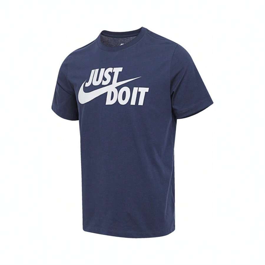 Nike 2025 男士 AS M NSW Tee Just Do It Swoosh 短袖 T 恤，货号 TAR5007-410 - 藍色 - 查看 1
