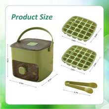 Ice Cube Tray With Lid And Bin, Ice Trays For Freezer, Flexible Ice Cube Trays,2 Packs For Freezer, 48 Pcs Ice Cube Mold With Ice Scoop For Whiskey, Cocktail, Coffee And DIY