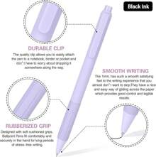 14-Pack Pastel Ballpoint Pens, Medium 1.0mm Black Ink, Retractable - Smooth Writing And Journaling