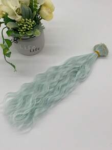 1pc SD/BJD Cotton Doll Wig, Handmade DIY Solid Color Wave 30cm Wig Extension, Doll Wig