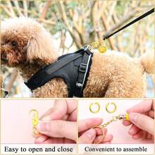 24/45pcs Rotating Spring Hooks Set, Detachable Keychain With Chain And Jump Ring, Bulk, Suitable For Keychains, Lanyards, DIY Crafts, Durable Material, Suitable For Home Use