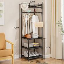 1 件转角搁架，节省空间的壁橱、衣服、家居用品收纳架 - 彩色 - 查看 10