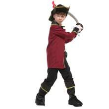 Costume de pirat pentru copii, costume pentru băieți și fete din Caraibe Pirates căpitan COS