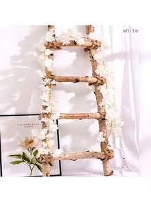 1 件人造樱花花环，粉色樱花藤蔓，适用于婚礼、派对、家居装饰、室内外装饰、管道包裹