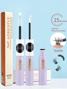 1PC Professional Eyelash Adhesive & Sealant 6ml - 72-Hour Strong Hold Waterproof Gentle Latex-Free Glue For Sensitive Skin, Transparent Bonding DIY Home Lash Extension Kit, Dual Use For Individual & Cluster Lashes With Clear Seal - 白色 - 查看 1