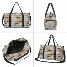 Wykwintna torba podróżna w stylu gazetowym/sportowym, torba do jogi, torba fitness do podróży, do noszenia codziennych potrzeb, fitness, śnieg, piknik, torba sportowa do szkoły, akcesoria szkolne, przybory szkolne