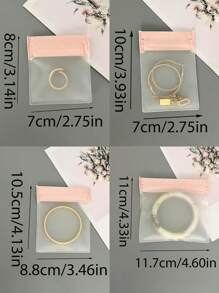 1/10/20 Stück EVA Schmuckaufbewahrungstasche, minimalistische Schmucktasche für Zuhause, tragbare mattierte EVA Reißverschluss Schmucktasche für Ohrringe, Armbänder und anderen Schmuck, nicht vergilbend nicht verhärtend mattierte Ohrringe Armband Schmuck EVA Staubschutztasche Aufbewahrung teilbar tragbar Reißverschluss Verschluss, Geschenktasche, Schmuckbehälter für Raumdekor