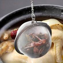 1 pièce/2 pièces/3 pièces Passoire à assaisonnement en acier inoxydable, boule à thé, convient pour la soupe, le ragoût et la batterie de cuisine, le design à maille fine peut libérer la saveur, un outil de cuisine facile à utiliser, peut être utilisé pour les herbes, les épices, etc., cuillère pour les résidus de thé Rentrée des classes