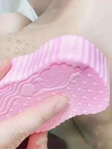 1pc 3D Sponge Loofah, Exfoliating Scrub Sponge, Skin Cleansing For Bathing, Essential Bathroom Item, Cleaning Sponge, Exfoliating Scrub Towel, 3D Fish Scale Pattern Shower Sponge, Painless Cleaning Without Skin Damage, Lightweight & Convenient, Suitable For Bathroom, Travel, Hotel Back To School