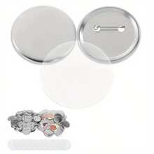 1 Pack Of Blank Tin Alloy Brooch, Emblem Crafting Supplies