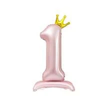 32 Inch Candy Pink Base Crown Numeral Aluminum Foil Balloon, Suitable For Birthday Party, Gathering, Wedding And Other Occasions - Pink - View 18