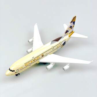 Modelo a escala de avión de Etihad Airways de metal fundido, adecuado para colección, regalo y decoración del hogar