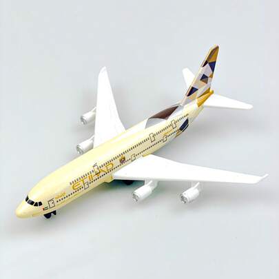 Etihad Airways Airplane Diecast Metal Model, Suitable For Collection, Gift, And Home Decoration