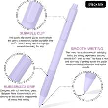 14-Pack Pastel Ballpoint Pens, Medium 1.0mm Black Ink, Retractable - Smooth Writing And Journaling