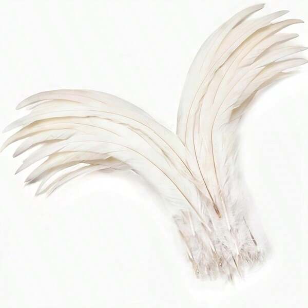 100 Stücke zwischen 10-12 Zoll sind perfekt für DIY Basteleien, Hochzeitsdekoration und Party-Accessoires, handgefertigtes DIY Zubehör, Bühnendekoration, Kopfbedeckungen, Showkostüm Dekorationen