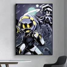 1pc /3PCSWall Arts Posters Optional Frame Anime Vintage M- Drone Poster Fancy Poster Living Room Bar Retro Decorative Painting Middle Suitable For Living Room, Bedroom, Kitchen, Home Office - High Quality, Indoor/Outdoor Frameless/Framed Canvas Art