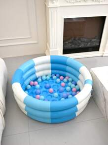 1pc Inflatable Round Swimming Pool, Blue/Pink/Yellow, Super Thick For Adults, Suitable For Outdoor, Garden, Backyard, Summer Water Party (24", 35", 39", 51", 59"), Beach Essentials, Beach Accessories, Pool Float