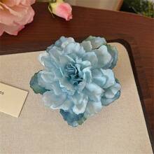 1 Stück exquisiter Blumen Seitenklemm Foto Requisit Haarclip, romantischer ästhetischer Stil Haaraccessoire für Mädchen, Pfingstrosen & Kamelien Design Haarklammer Haarspangen