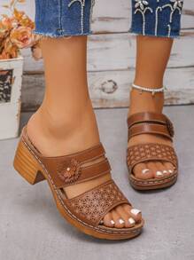 Sandalias de moda retro elásticas para mujer 2025, sandalias de cuña de suela suave y ligera para damas