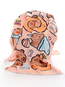 1 件超大加厚吸水保暖超柔软纤维 90x180 印花浴巾/沙滩巾 - 彩色 - 查看 7