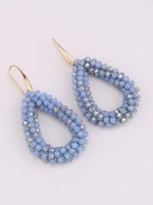 sehuoran Handcrafted Bohemian Beaded Water Drip Drop & Dangle Earrings For Women, Stainless Steel Ear Needle, Fashionable Boho Western Style Jewelry For Party And Banquet, Christmas Gift Idea, Versatile For All Seasons