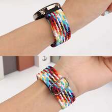 Correa deportiva trenzada compatible con la banda del Samsung Galaxy Watch 7/FE/6/5/4/3 y la banda del Watch 5 Pro y 6/4 Classic y Gear S3/S2, banda de reloj de 20mm y 22mm compatible con Samsung Watch de 47mm, 46mm, 45mm, 44mm, 40mm, 43/42/41mm - 20mm - Ver 5