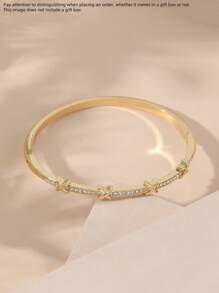 Rhinestone Decor Bangle