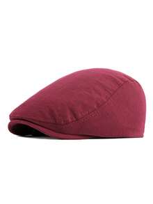 1pc Men & Women Beanie Hat, Solid Color Knitted Beret Cap, Simple Style, Suitable For Spring/Autumn - 55-59cm - View 20