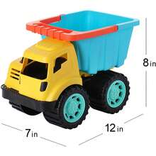 Beach Sand S Set With Dump Truck' Castle Bucket' Shovel' Dinosaur And Brick - 1 - View 2