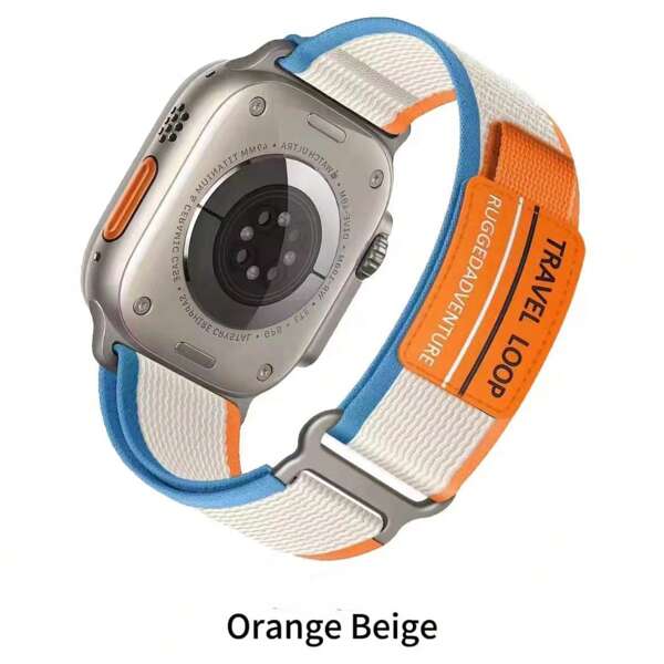 1pc Trail Loop For Apple Watch Ultra 2, 49mm 45mm 44mm 42mm Apple Watch Ultra Band, Men Women Rugged Sport Strap Soft Nylon Wristband For Watch Ultra 2 Bands Series 9 8 7 6 5 4 3 2 1 SE