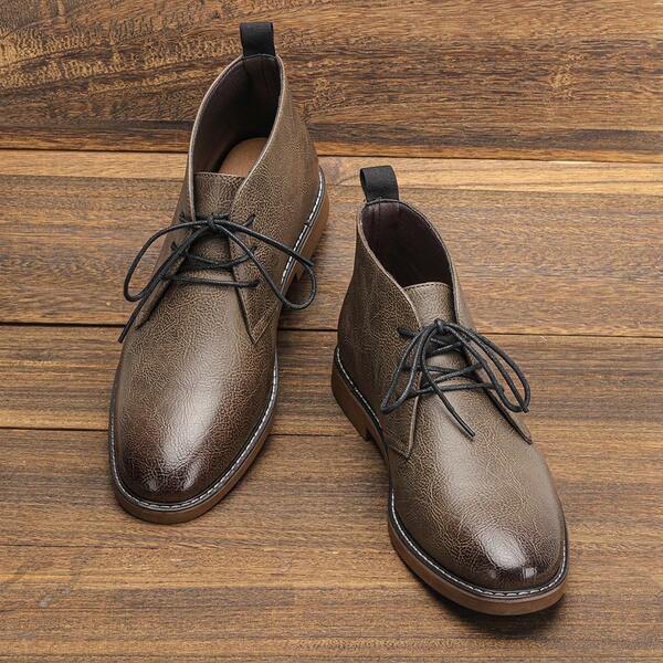 بوت الصحراء للرجال، بوت الكاحل الكاجوال الكلاسيكية على الطراز الرجعي للتنقل، بوت الدربي للرجال