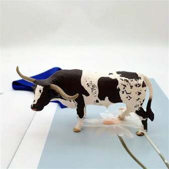 Gift PVC Cow Model - Simulated Farm Animal Model, Static Solid Cow Doll Decoration, No Need For Electric Table Decoration, Birthday Or Festival Decoration, Gift Project, Fun Animal Design
