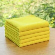 5pcs Highly Absorbent Super Microfiber Cleaning Rags, Thick Kitchen Dishwashing Cloths, Multi-Purpose Household Cleaning Wipes