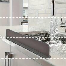 Silicone Sink Splash Guard, Kitchen/Laboratory Sink Basin Water Splash Barrier With Suction Cups, Applicable For Sinks, Washbasins, Vegetable Bowls, Kitchen Tools (Colors May Vary Slightly Due To Batch Differences) - Multicolor - View 12