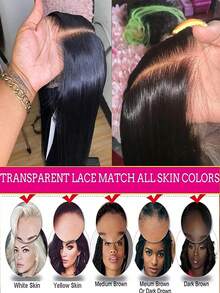 bling hair Straight Wigs Human Hair Pre Plucked 9x6 6x4 5x5 Straight Glueless Wigs Human Hair 180 Density 13x4 13x6 4x4 Lace Front Wig For Women Natural Color - SNatural - 查看 4