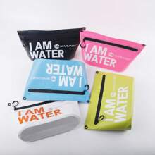 Bolsa de Armazenamento Portátil e à Prova d'Água para Uso Externo, Bolsa Transversal/de Ombro da Moda para Viagens, Natação, Barcos, com Bolso à Prova d'Água para Telefone