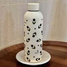 1pc Stainless Steel Insulated Tumbler With Cherry, Bow And Tulip Motif, Portable Small Cup, Hot/Cold Back To School - Multicolor - View 9