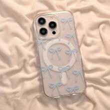 Bowknot Skin-Friendly Magnetic Phone Case Compatible With IPhone 16 ProMax/15/14/13/12/11 Protective Cover