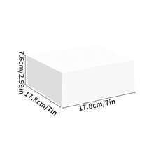 白色亚克力自助餐食品管、派对餐饮甜点蛋糕架、收藏珠宝展示架、白色立方体盒（带嵌套管），适用于派对和庆祝活动 - 白色 - 查看 10