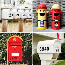 Waterproof Stickers With 0 To 9 Digits, Suitable For Email, Office, School, And Home Door Number Labels,School Supplies,Back To School - Multicolor - View 5