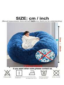 1 pièce Housse de fauteuil poire multifonctionnel (excluant le rembourrage, uniquement la housse) Meuble amovible et pliable, housse de canapé en tissu pour appartement locatif, petit salon d'appartement