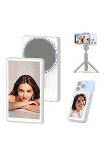 Écran magnétique pour selfies et vlogs, enregistrement sans fil 1080p, caméra arrière pour selfies, vlogs, diffusion en direct sur TikT0k, compatible avec iPh0ne, Android, téléphones portables, pour selfies, activités de plein air, interviews, diffusion en direct, photographie et vidéo, enregistrement vidéo, réunion Zoom, selfies, activités de plein air, interviews, diffusion en direct, vlogging