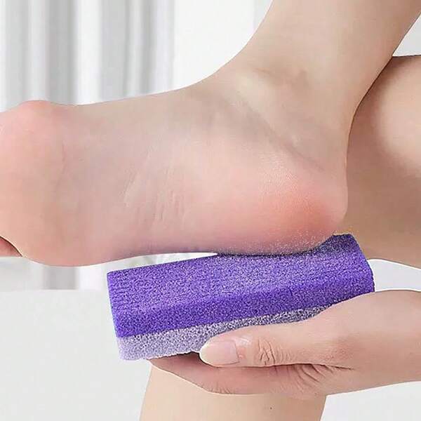 1 stuk natuurlijke puimsteen, voetscrubber voor eelt, natuurlijke voetvijlscrubber voor voeten en handen, pedicure-instrumenten voor het verwijderen van dode eelt, hielscrub voor spa-massage, herbruikbare puimsteen voor gebarsten hielen