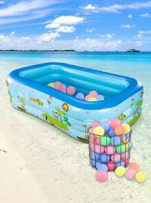 Inflatable Pool, Kids & Adults Inflatable Pool, Oversized Thickened Family Pool For Kids, Toddlers, Adults, Outdoors, Garden, Backyard, Summer Water Parties