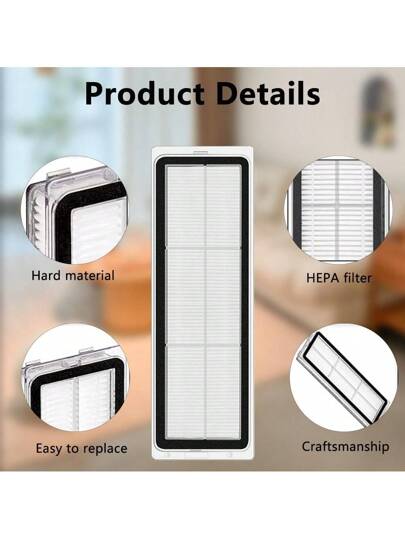 Replacement Parts Xiao Mi X20+ X10+ Dreame L10s Ultra Gen Pro Robot Stofzuiger Cleaner,Accessories Removable Brush/Main Brush HEPA Filter Side Mop Cloth/Mop Rag Dust Bag view 4