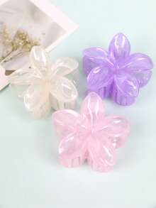 3pcs Summer Hawaiian Flower Hair Clips, Solid Color Hibiscus Hair Clips, Suitable For Fine Hair, Adorable Hair Clips, Suitable For Thick Hair, Tropical Beach Hair Accessories, Festival Gift For Girls Hair Claws Claw Clips Hair Jaw Clip Hair Clamps Hair Clutch Hair Catcher Clip